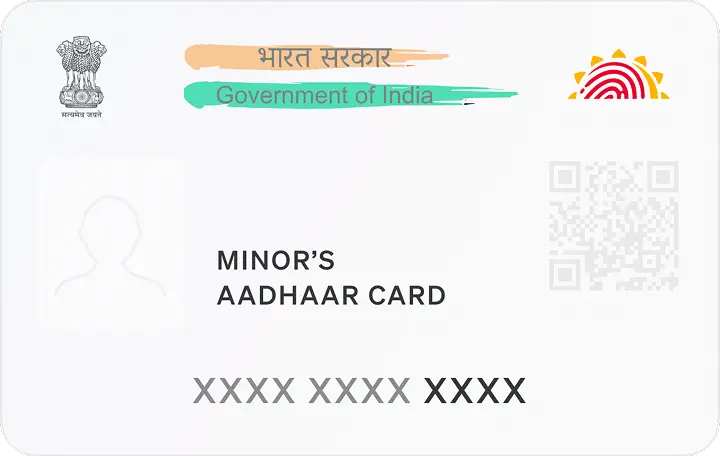 Minor Aadhaar Card