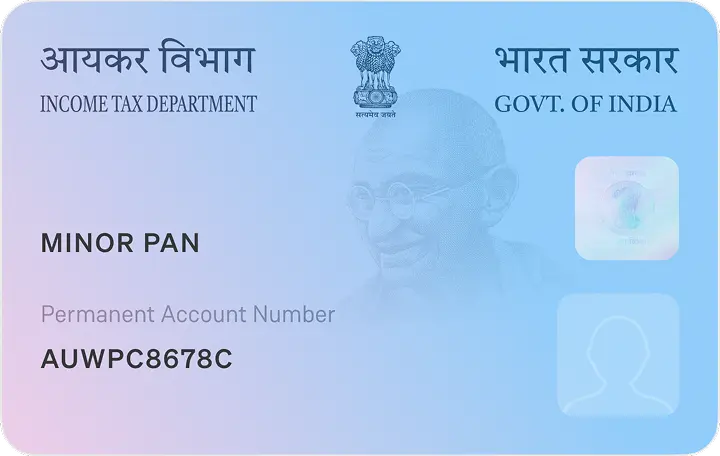 Minor PAN Card